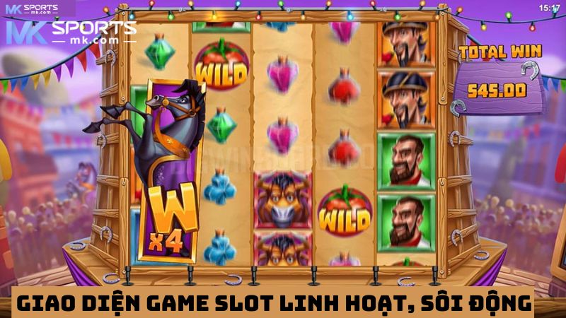 Giao diện nổ hũ đem không gian game sôi động 